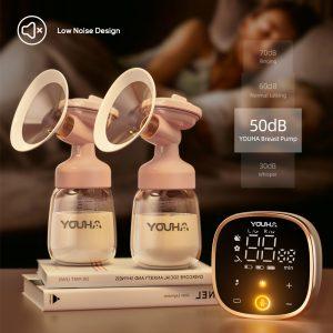 Venta de moderno extractor de leche eléctrico doble Rosa
